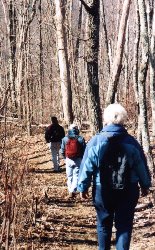 Hiking along the ridge